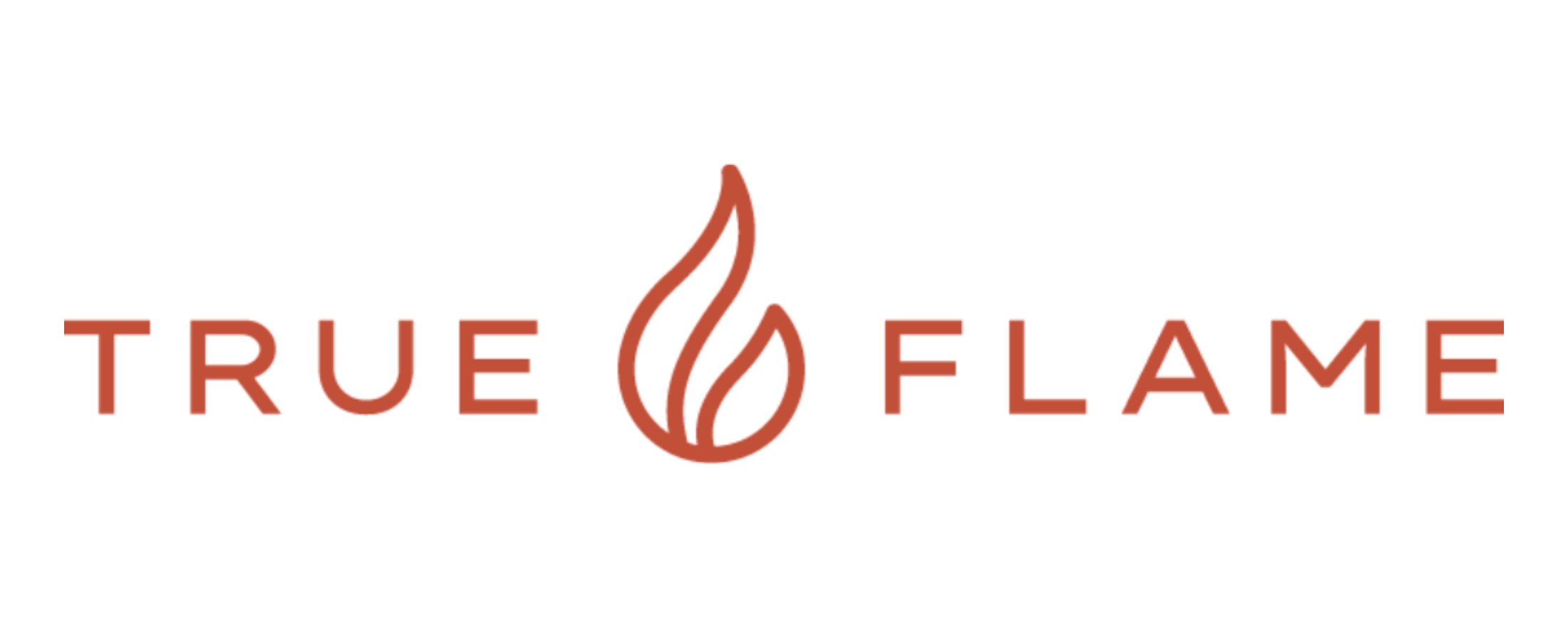 TrueFlame brand logo — luxury built-in gas grills and outdoor kitchen appliances (304 stainless steel, infrared burners, rotisserie). Best place to buy: Vine & Flame