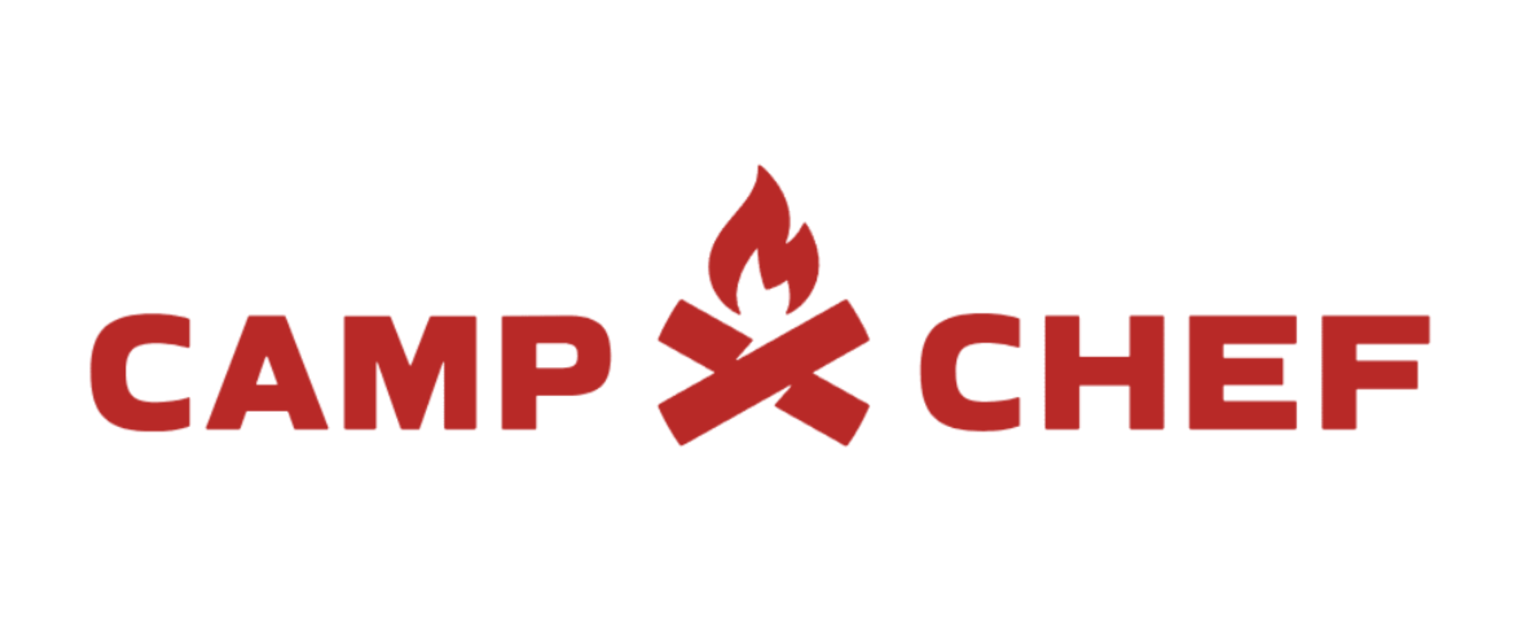 Camp Chef brand logo — pellet grills, propane smokers & portable griddles; best place to buy Camp Chef is Vine & Flame