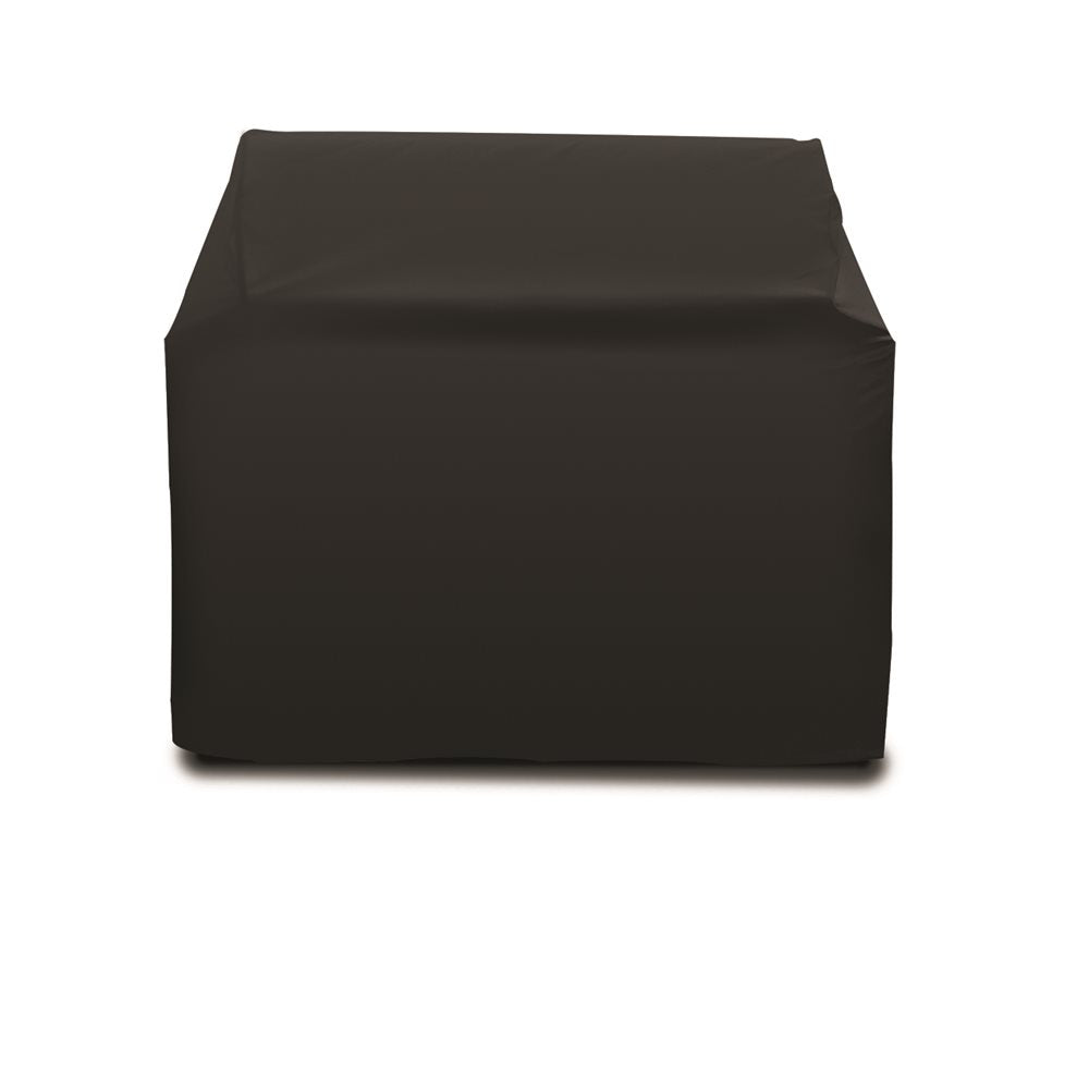 Vine and Flame 125-cartcov-tf321 black fitted outdoor grill cart cover weather-resistant protective barbecue cover