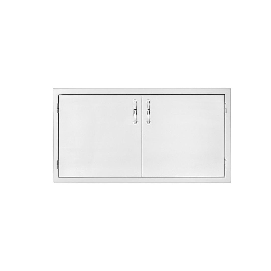 125-tf-dp-36ac 36-inch stainless steel double access door for outdoor kitchen island, double-door cabinet panel with handles