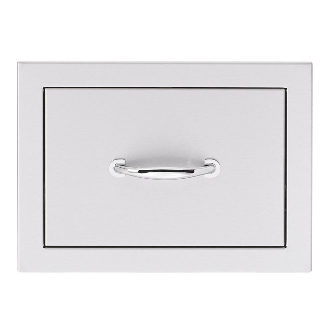 Trueflame TF-DR1 stainless steel outdoor kitchen drawer front, center-pull handle for built-in grill island cabinets