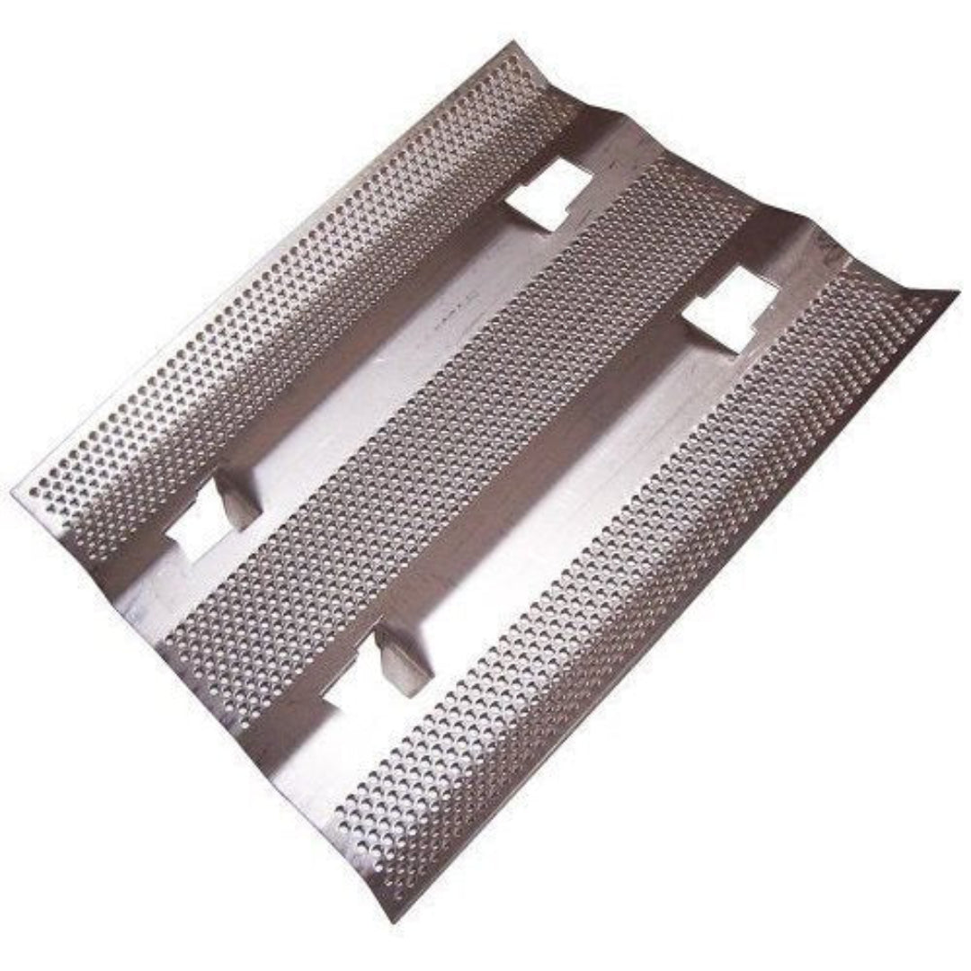 3052 stainless steel perforated baffle plate heat shield replacement for gas fireplace burner pan and gas log sets