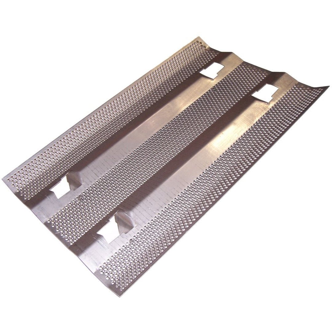 Replacement stainless steel perforated flame tamer heat plate baffle grill heat shield for 3-burner gas grills part 192-3053