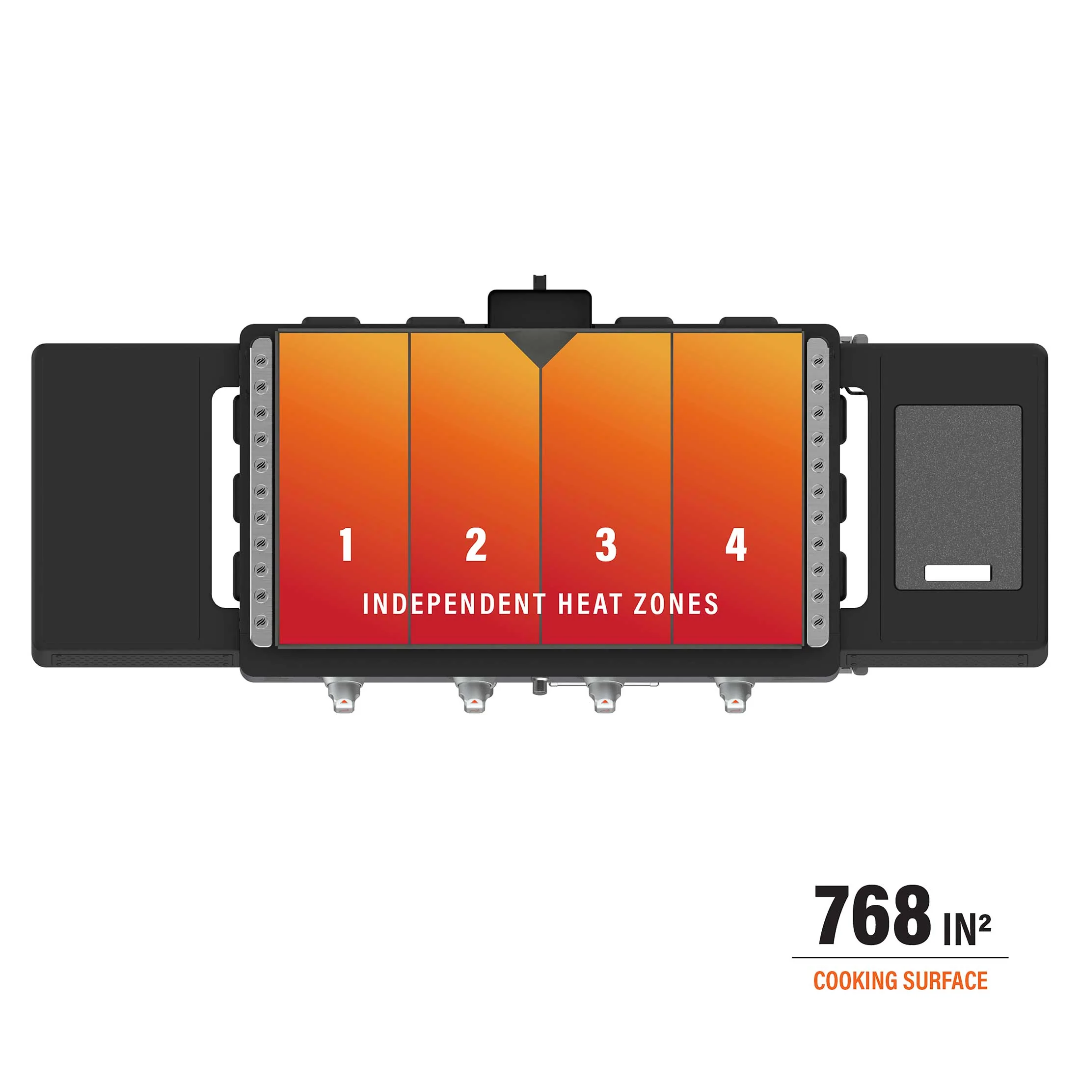 Blackstone Patio Pro 36" 4-Burner Flat Top Cabinet Propane Griddle with Hood – 2154