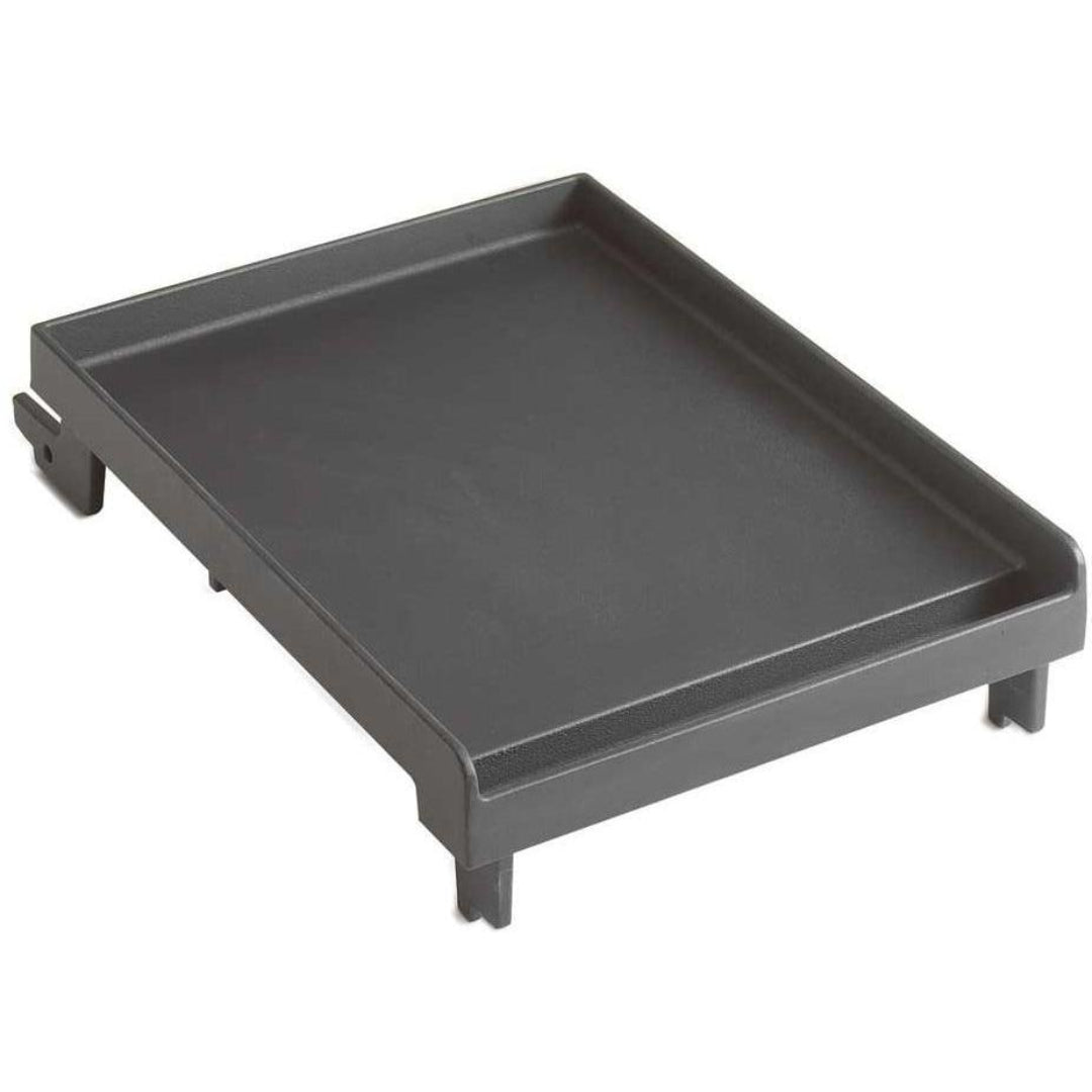 3513A replacement black rectangular ash pan tray for fireplace insert and wood stove — raised-edge ash catcher with mounting tabs