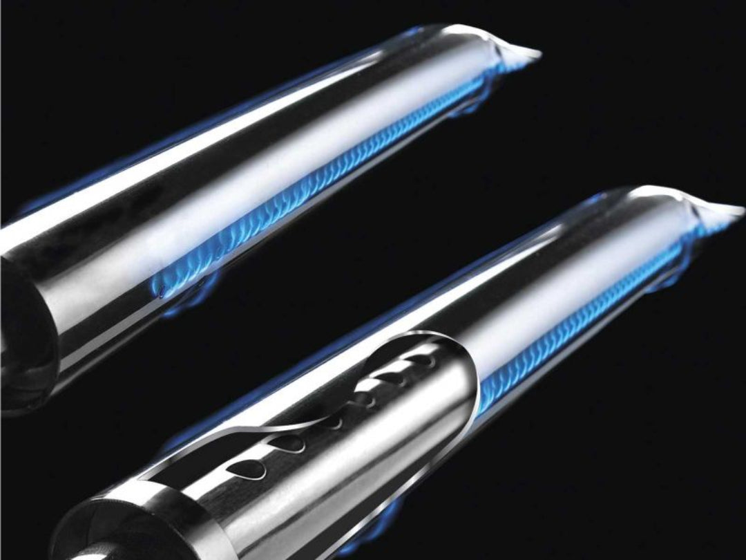 Broil King dual-tube burners, stainless steel with blue flames, premium even heat distribution