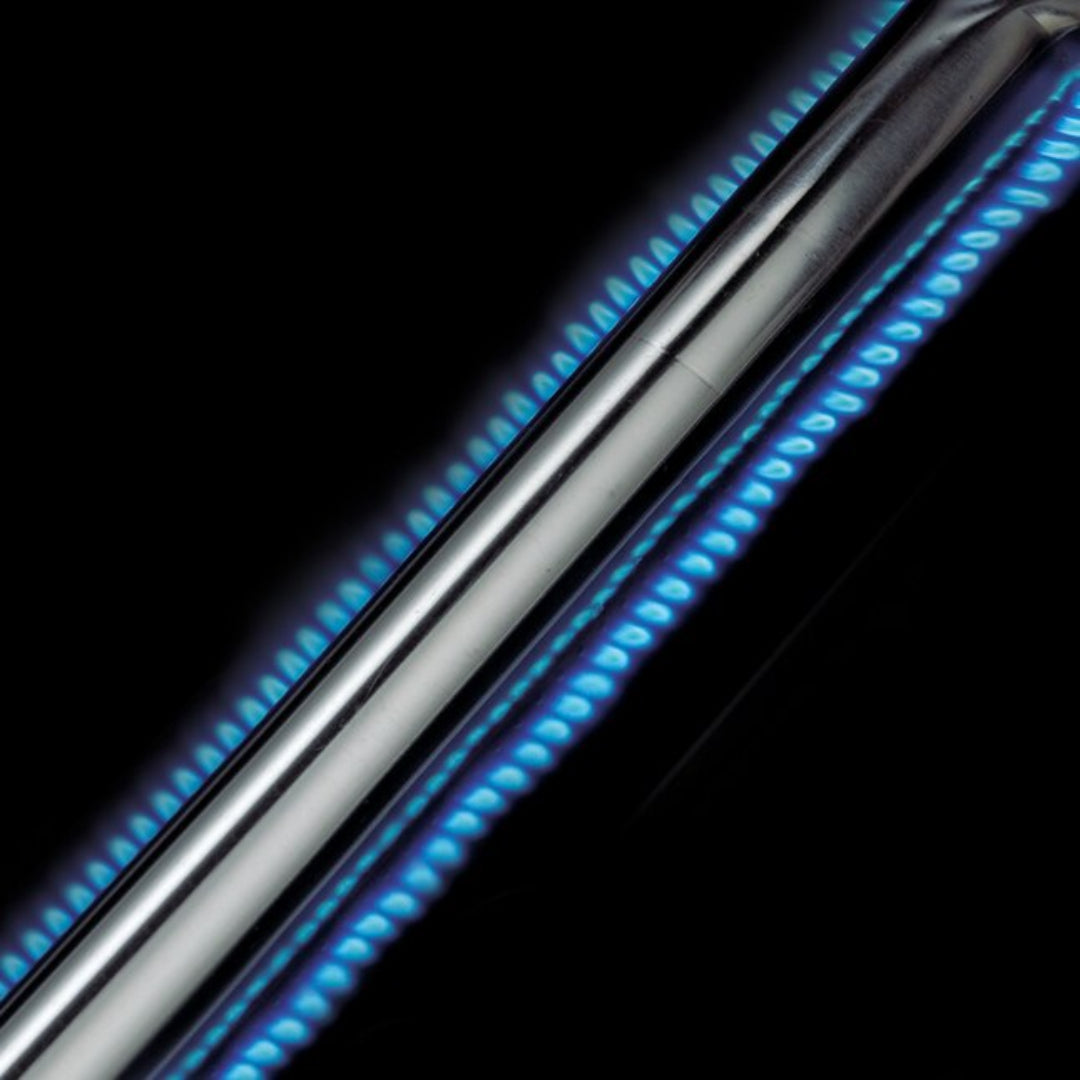 Grill burner tube, Broil King stainless steel burner with blue flame, high heat output BBQ component