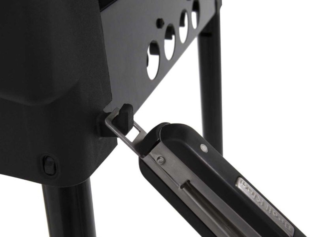 Tool hook, Broil King gas grill, utensil hanger, side-mounted stainless steel tong holder