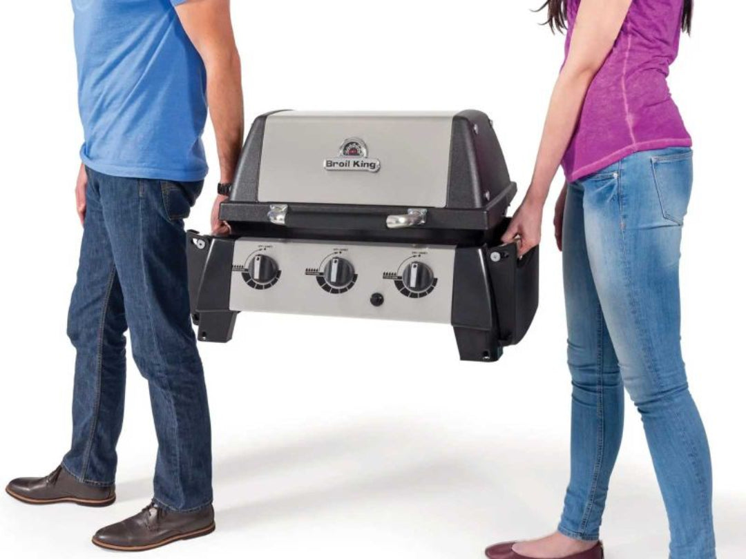 Le Griddle GFE75 Dual Plate System portable two-burner countertop gas griddle with stainless steel cooking surface and 1/2-inch cast iron heater, exclusive heat-control design for even heat distribution and low gas consumption