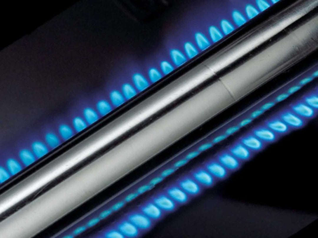 Stainless steel burner tube, Broil King grill burner, even flame distribution and high heat output