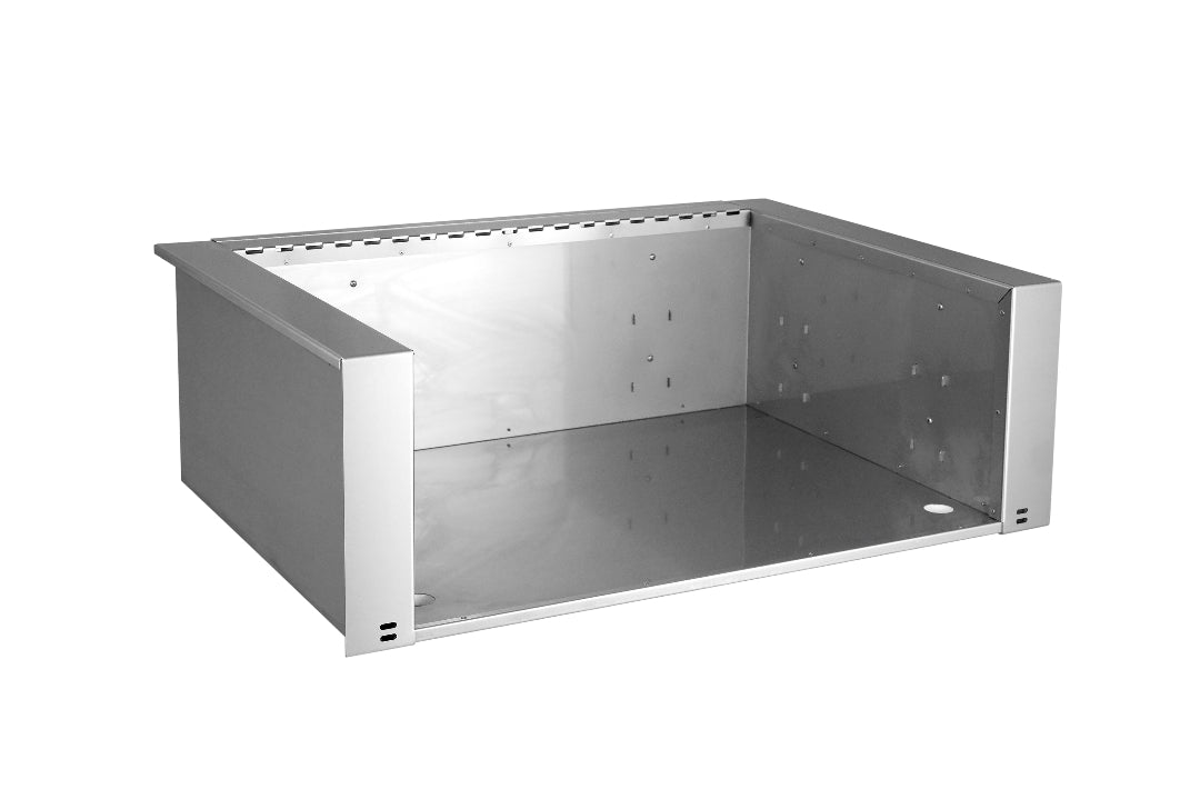 Stainless steel ethanol fireplace insert E660I/A660I rectangular built-in burner housing firebox with mounting holes