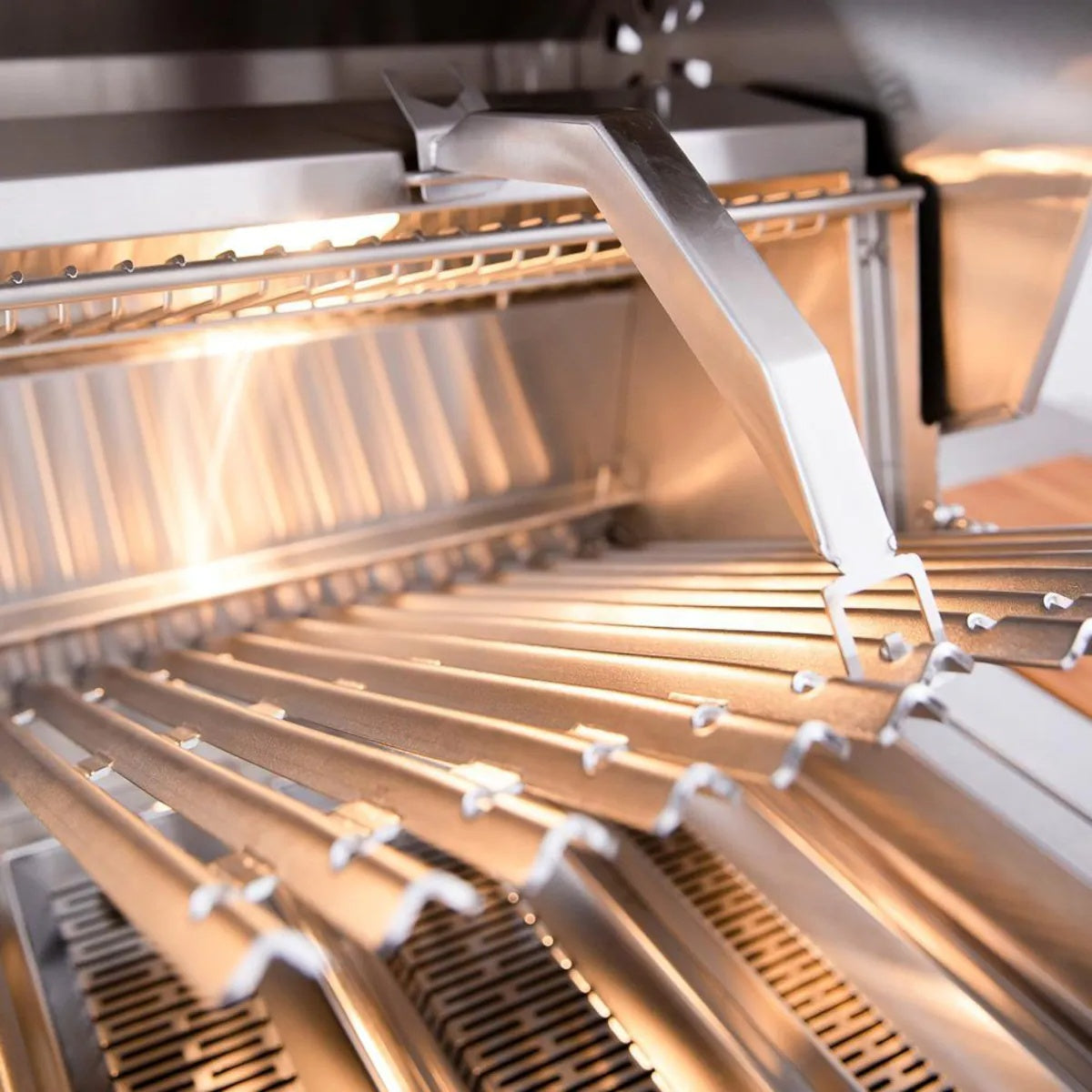 Built-In Grill, American Made Grills, Muscle 54", Propane, V-Shaped Flame Tamers, Internal Halogen Lighting