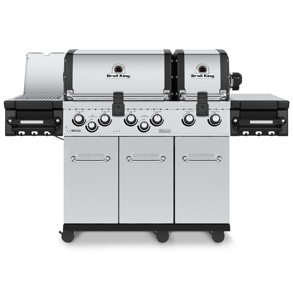 Broil King Regal S 690 Pro Infrared Natural Gas Freestanding Grill with Dual Cook Box & Infrared Searing - 957947-NG