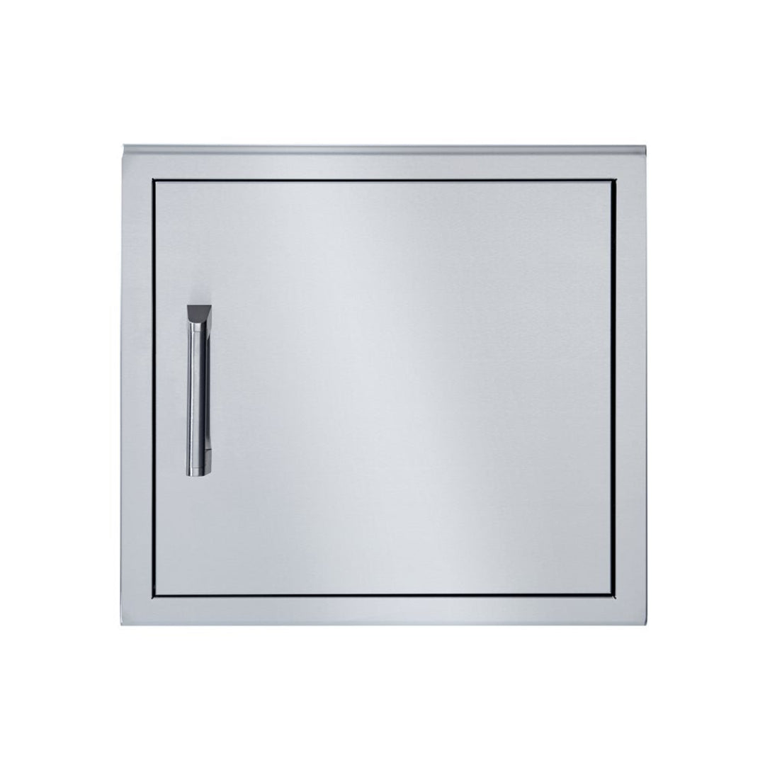 BSAD24 24-inch stainless steel built-in outdoor kitchen access door with left-mounted bar handle for grill cabinets