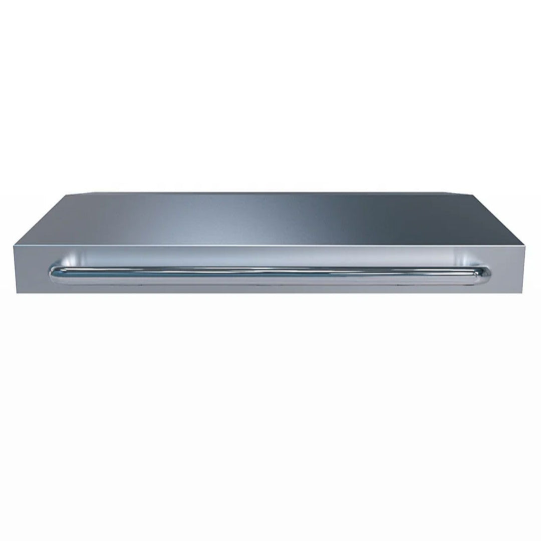 A stainless steel lid designed for a 41-inch Le Griddle gas griddle, featuring a brushed finish.