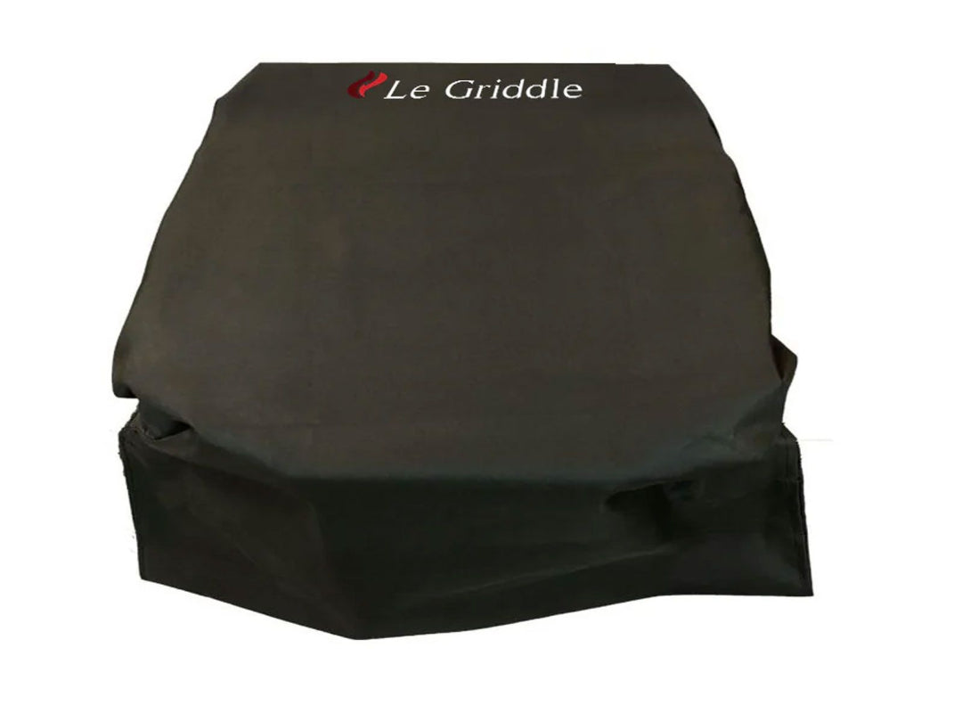 A black vinyl cover with the 'Le Griddle' logo, designed for a 30-inch griddle with a lid.