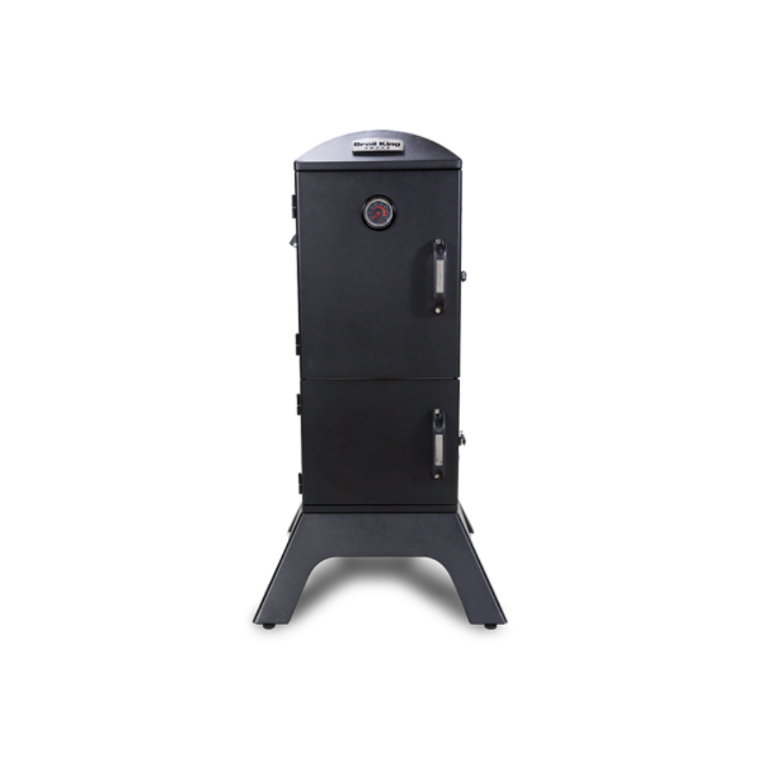 Vertical Smoker, Broil King, Smoke Series, Dual Door Design with Center-Mounted Thermometer