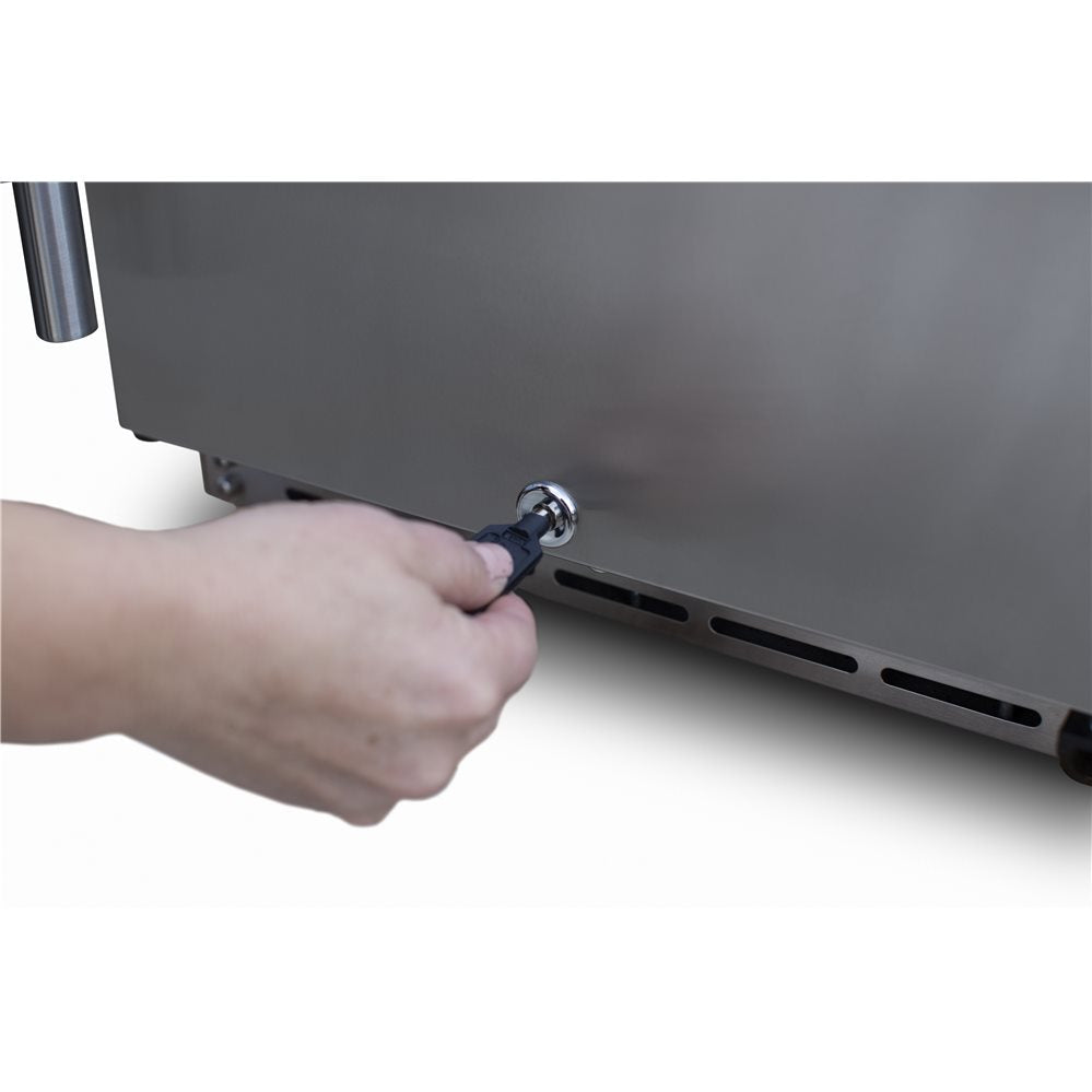 TrueFlame 15" Outdoor Rated Fridge with Glass Door - AMD-RFR-15G
