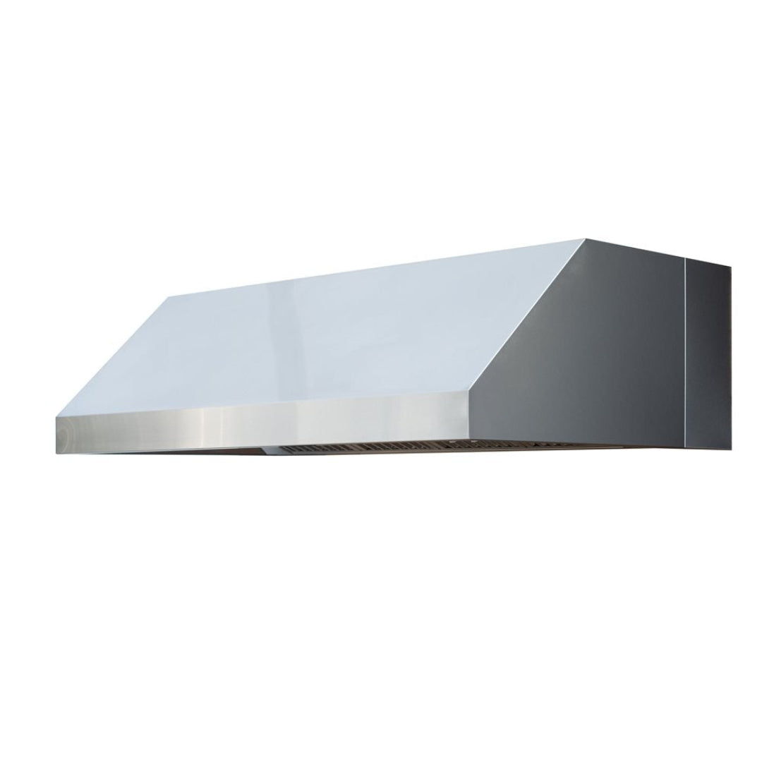 Trueflame 48-inch stainless steel outdoor wall-mounted vent hood for built-in gas grills with commercial baffle filters