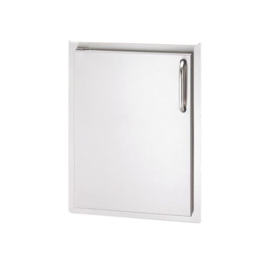 33820-SL2 stainless steel flush-mount outdoor kitchen single access door with vertical pull handle replacement cabinet door for built-in grill island