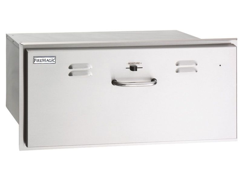 Fire Magic Select 30-Inch Built-In 110V Electric Stainless Steel Warming Drawer - 33830-SW