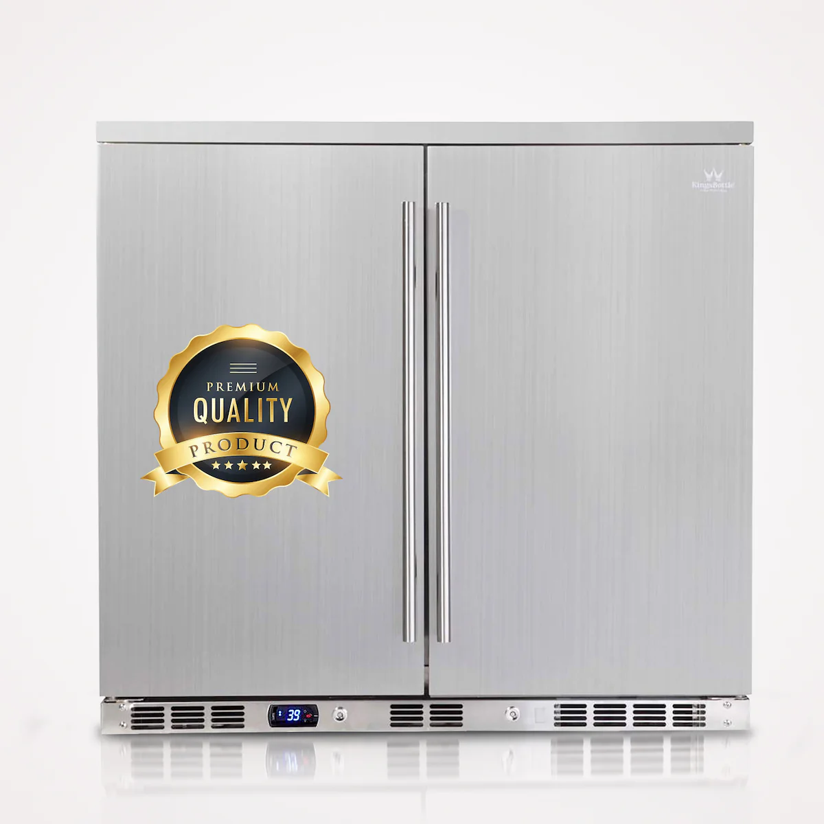 Kings Bottle 36-Inch Outdoor Beverage Refrigerator 2 Door - KBU56ASD