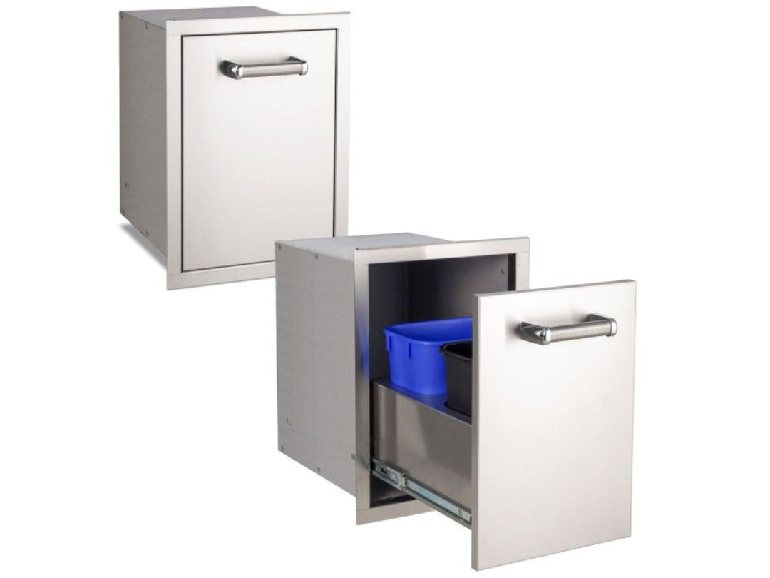 Fire Magic 21-Inch Dual Trash Cabinet With Soft Close Slides – 53820TSC