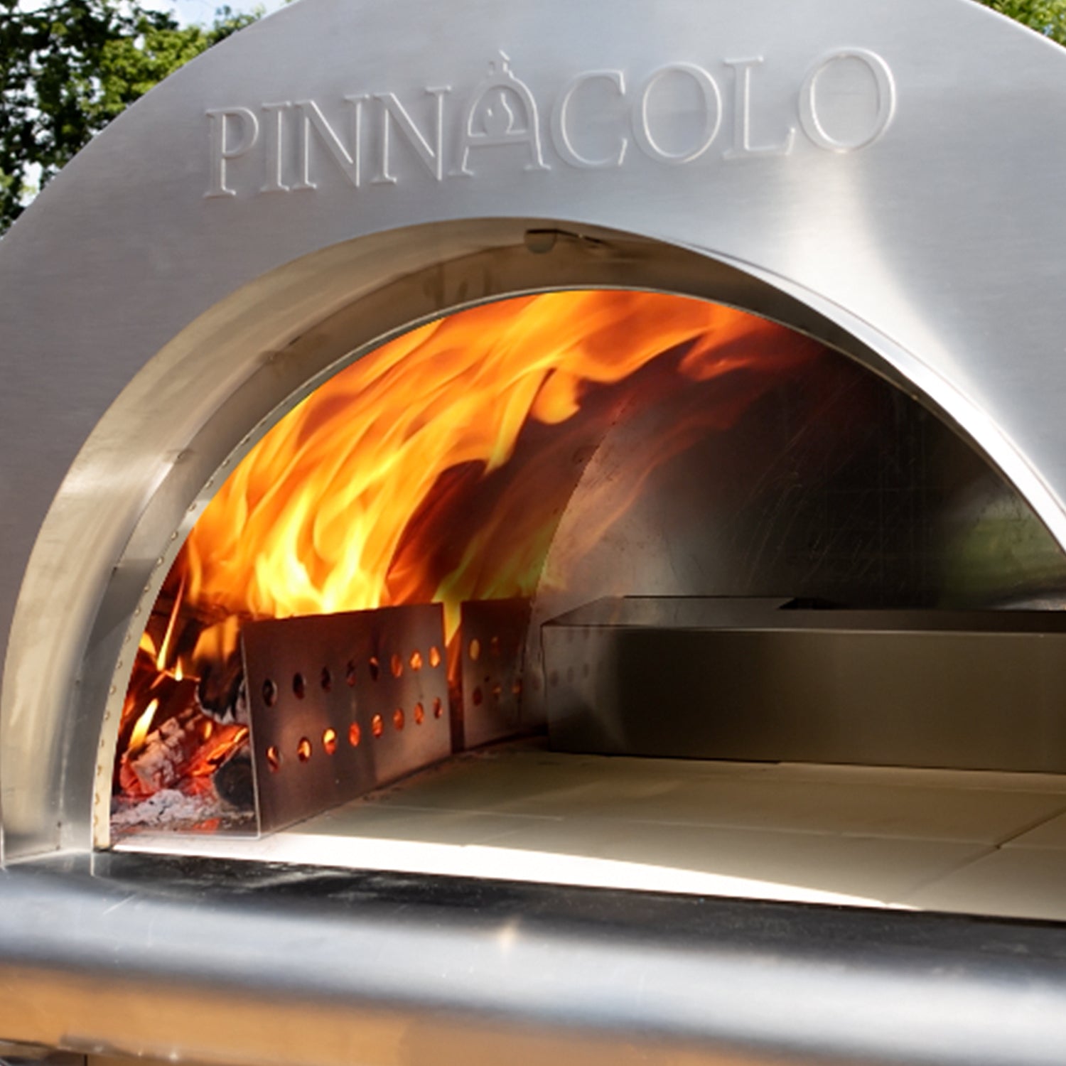Pinnacolo Ibrido Hybrid Gas/Wood Pizza Oven with Cart, 35,000 BTU LP Burner & Premium Accessory Package - PPO-1-03