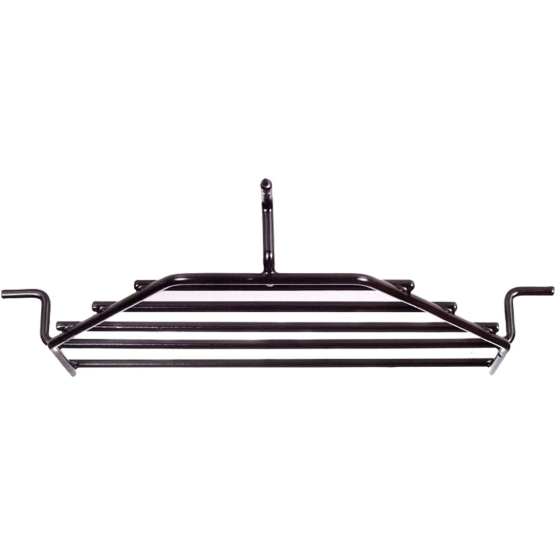 Primo LG300 heat deflector and drip pan rack replacement for Primo ceramic kamado grill, black coated steel support rack