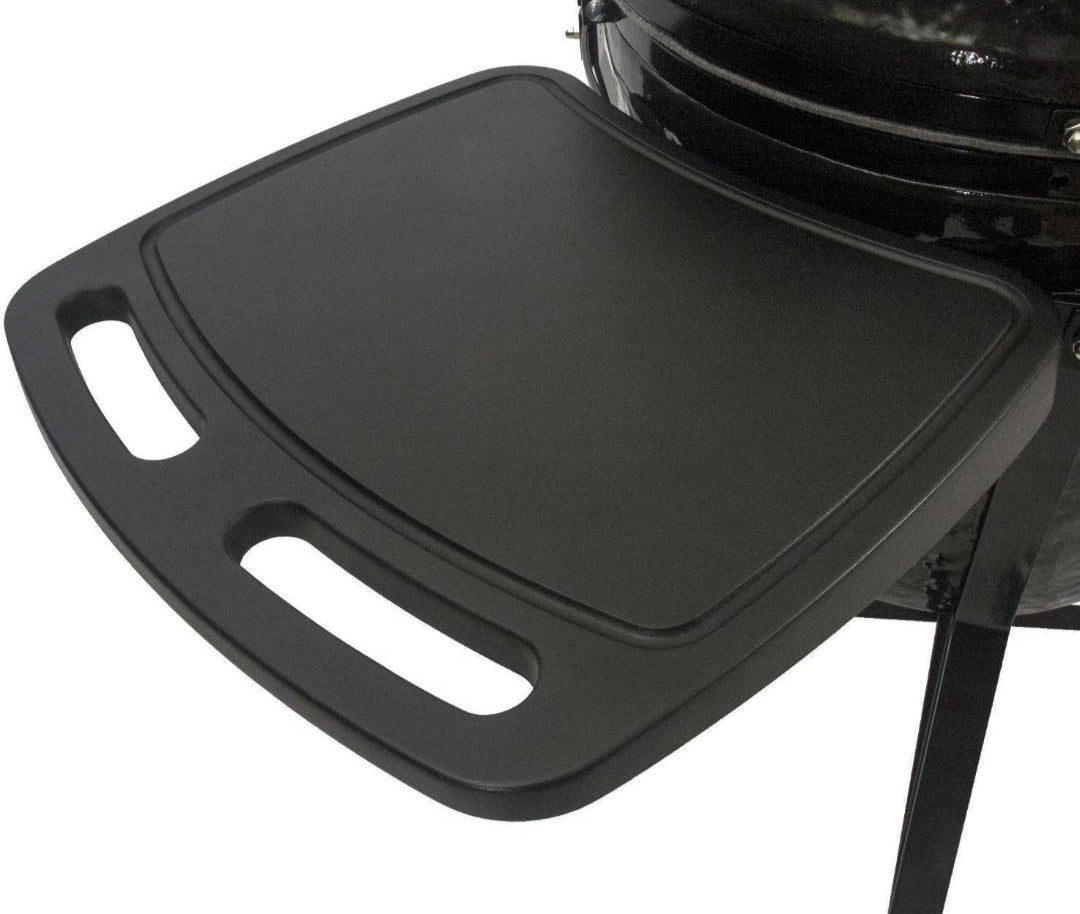 Primo XL Oval ceramic kamado grill black plastic detachable side shelf replacement with integrated handles