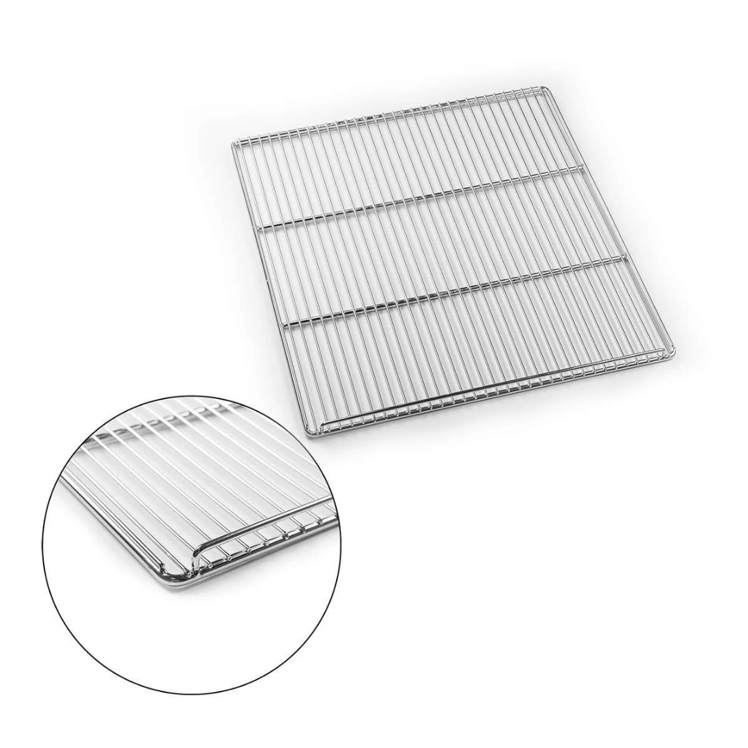 Chromed wire oven shelf replacement rack — chrome‑plated stainless steel cooking grid for Kings Bottle portable wood‑fired and countertop pizza ovens